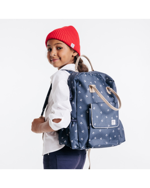 Sac à dos déperlant spécial rentrée des classes bleu fille