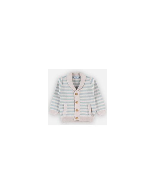 Cardigan tricot rayé