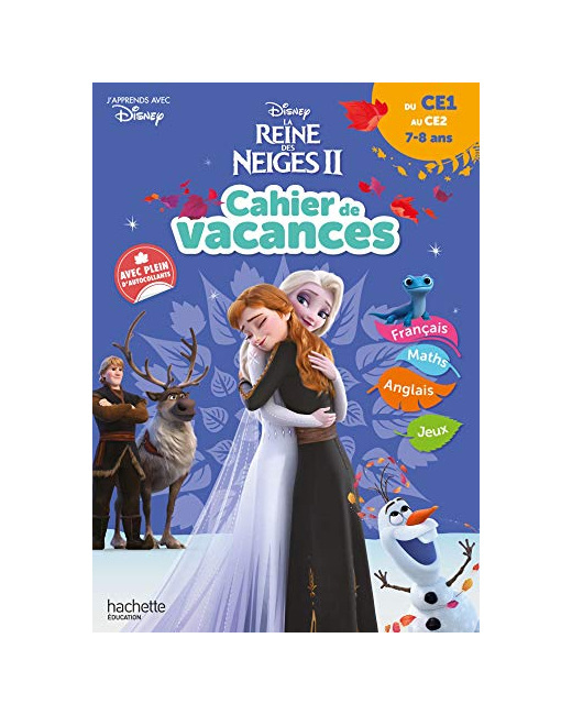 Disney - Reine des Neiges - Du CE1 au CE2 - Cahier de vacances 2023