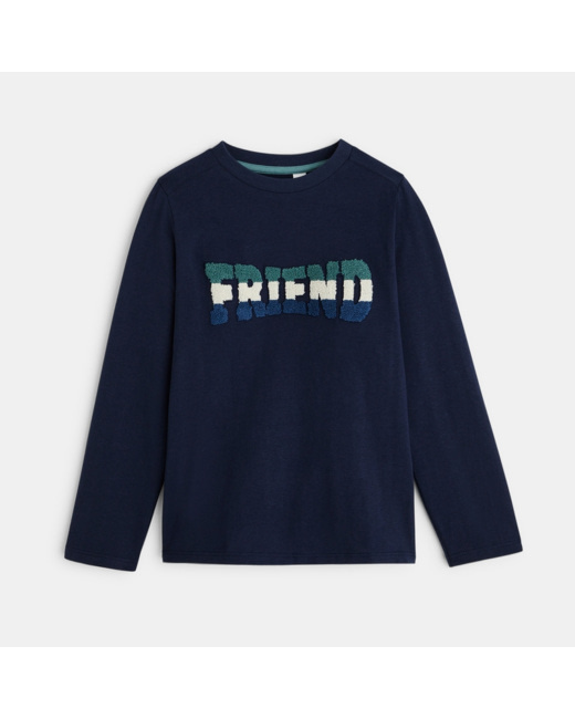T-shirt manches longues FRIEND bleu garçon