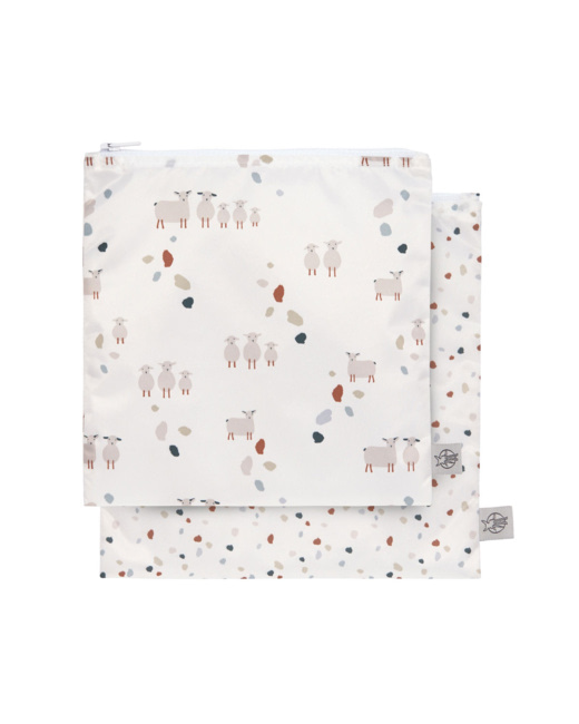 Lot de 2 pochettes pour goûter