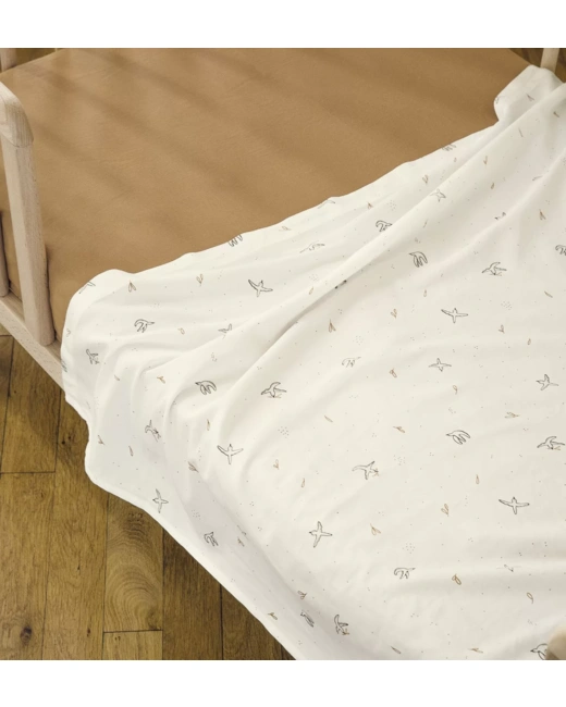 Drap plat Bébé Coton Bio L'Envolée