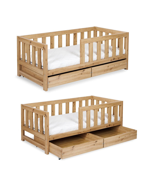 Lit enfant avec double tiroir Amelia