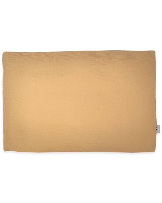 Taie d'oreiller unie en double gaze de coton