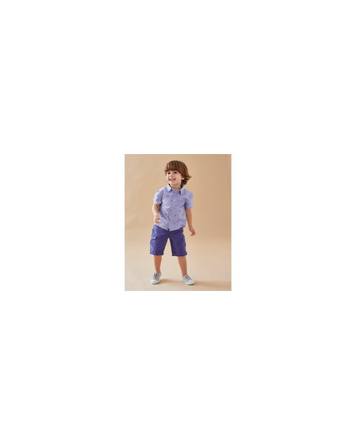 Chemise chambray à manches courtes
