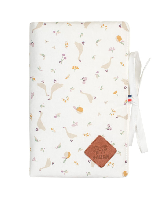 Protège carnet de santé bébé en coton, Sidonia