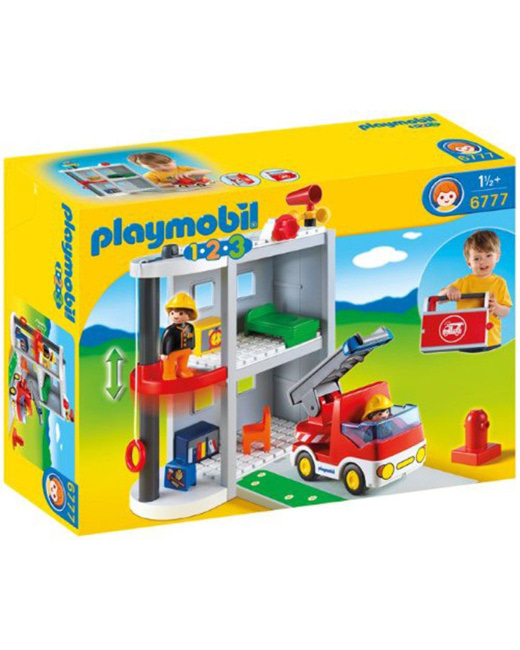 Playmobil 1.2.3 - Caserne de pompiers