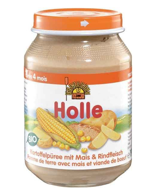 Petit Pot Bébé Bio Purée, Maïs, Viande