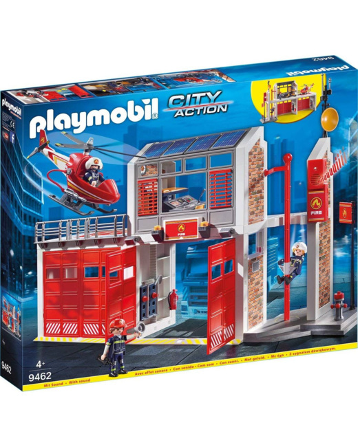 Caserne de pompiers avec hélicoptère - City action