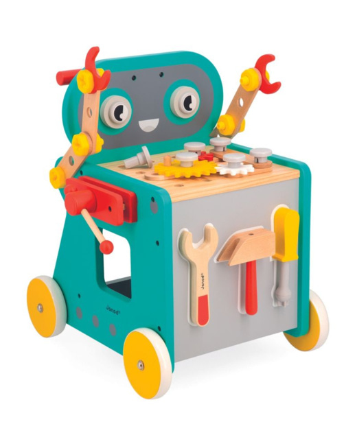 Chariot Brico'kids en bois robot
