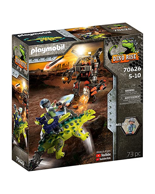 Playmobil Dino Rise - Saichania et robot soldat