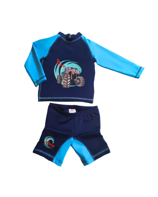 Ensemble Anti-UV garçon : Monster Truck Bleu