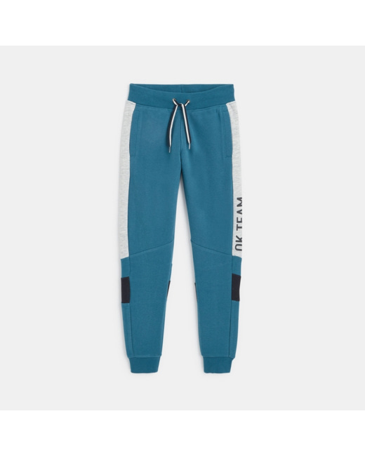 Pantalon de jogging colorblock bleu garçon