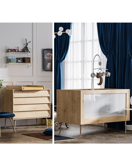 Chambre Duo Bosque Lit bébé + Commode