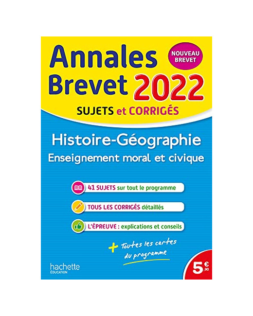 Annales Brevet 2022 Histoire-Géographie-EMC