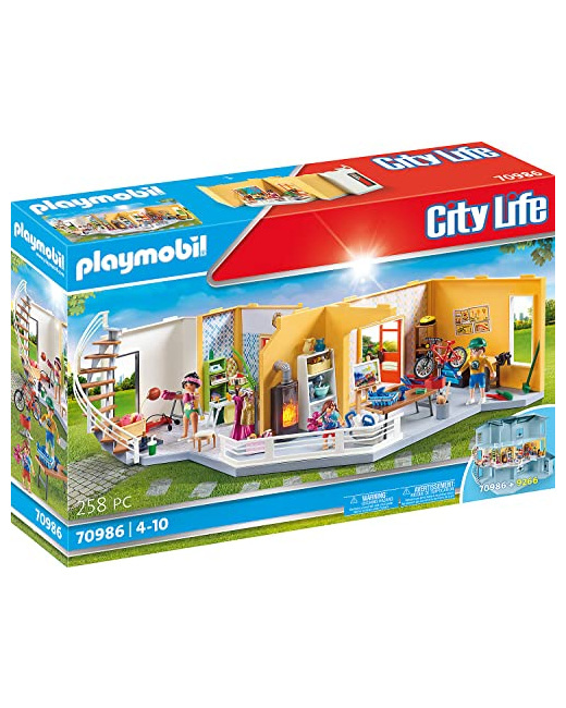 Playmobil City Life - Étage supplémentaire aménagé pour maison moderne