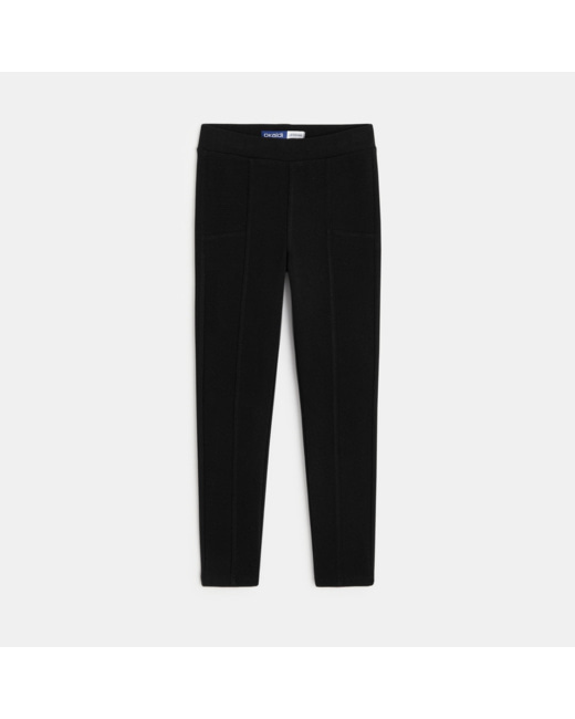 Legging en jersey milano uni noir fille