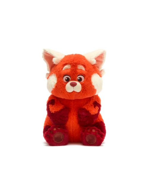 Grande peluche Mei Lee transformée en panda roux - Alerte Rouge