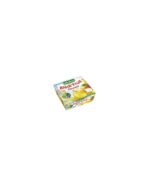 COMPOTINES Douceur pommes bananes 4x100 g des 6 mois