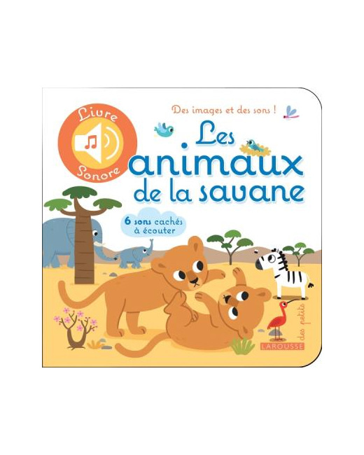 Livre sonore Les animaux de la savane