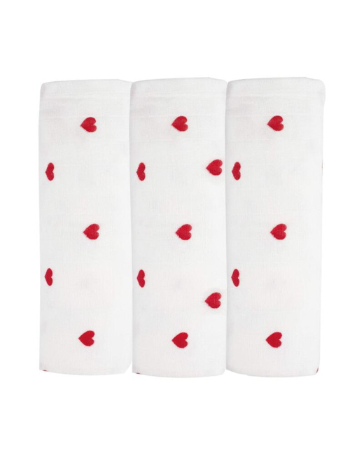 Lot de 3 langes Coeur