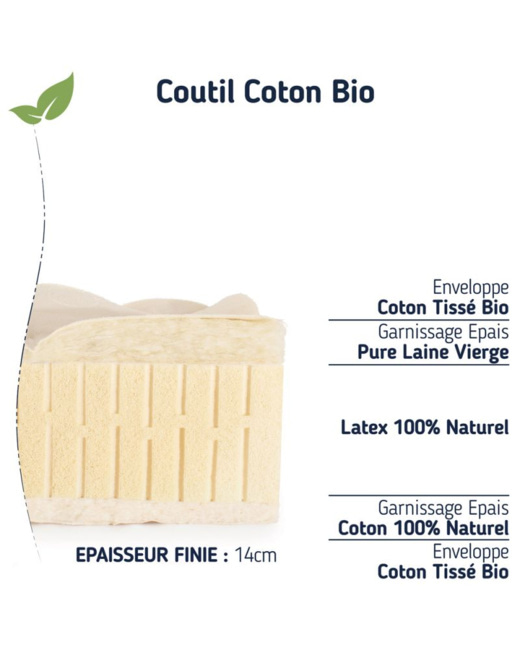 Matelas enfant latex naturel