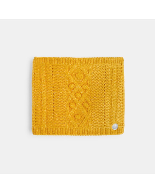 Snood torsadé fantaisie beige fille