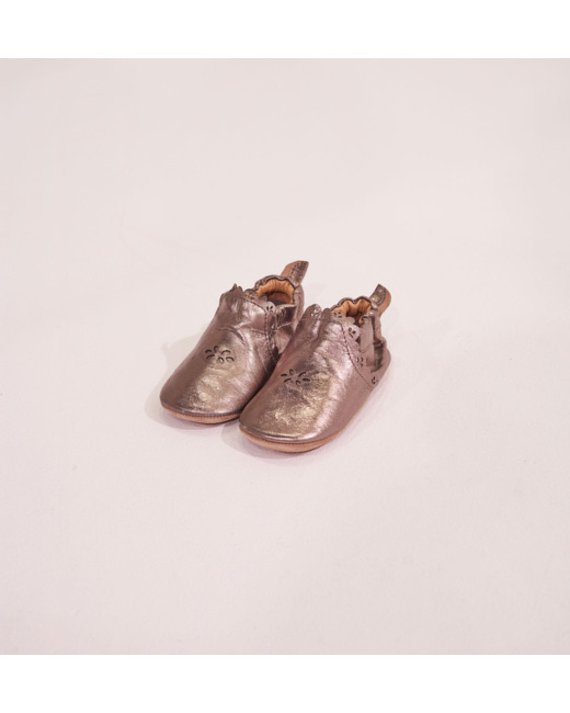 Chaussons en cuir bébé Agathe