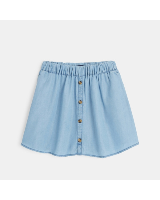 Jupe en jean tencel bleue fille