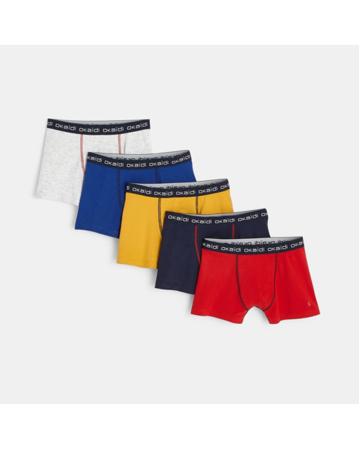Boxers de couleur (lot de 5) garçon