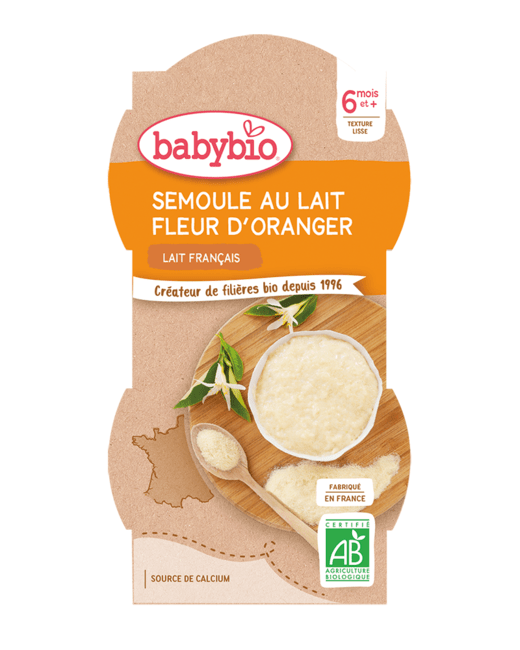 Semoule au Lait Fleur d'Oranger