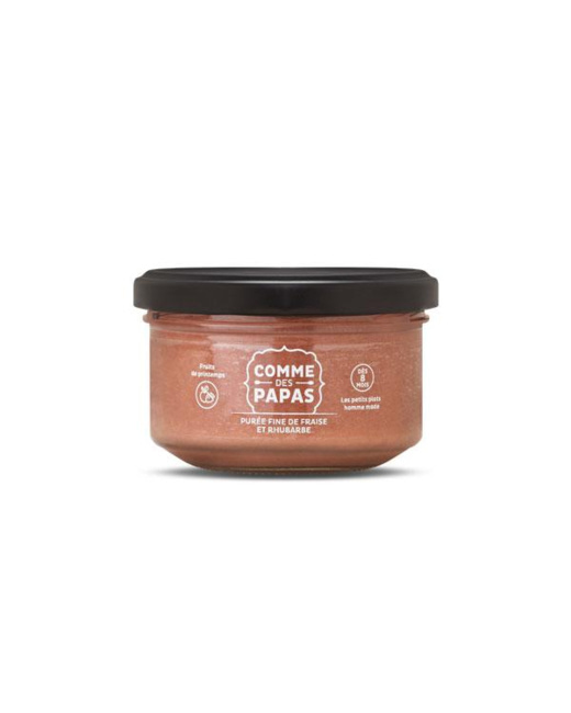 Purée fine de fraise et rhubarbe