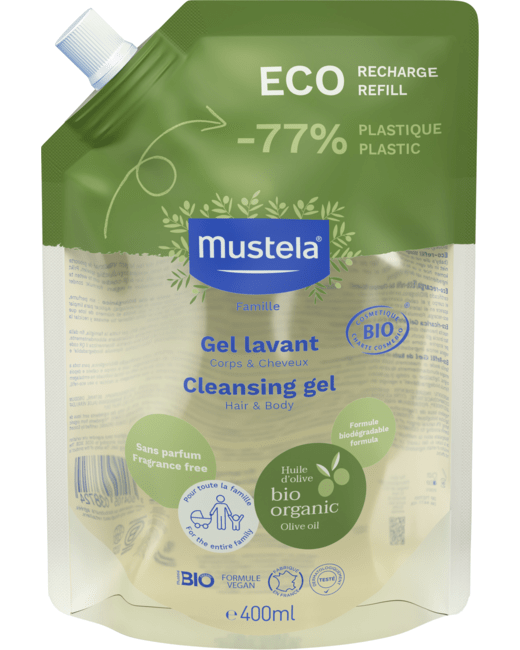 Eco-recharge Gel lavant certifié bio corps et cheveux