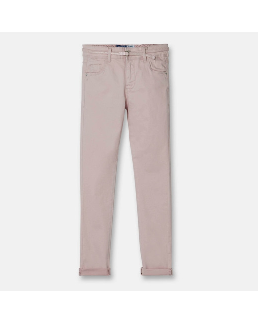 Pantalon skinny hyper stretch rose fille