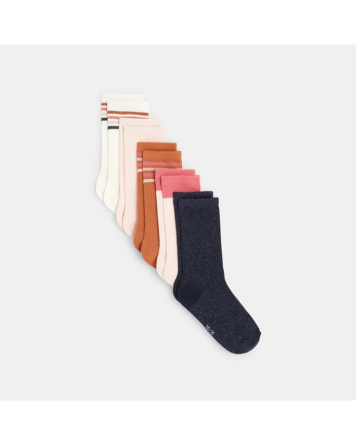 Chaussettes en maille côtelée (lot de 5) fille