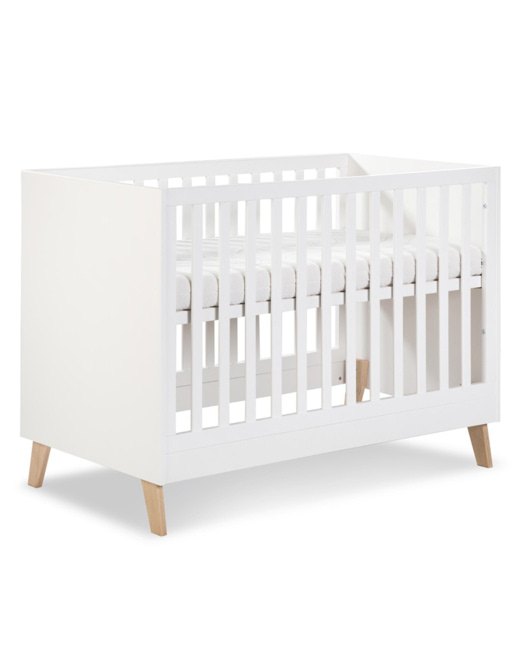 Lit évolutif bébé enfant bois avec sommier réglable NOAH
