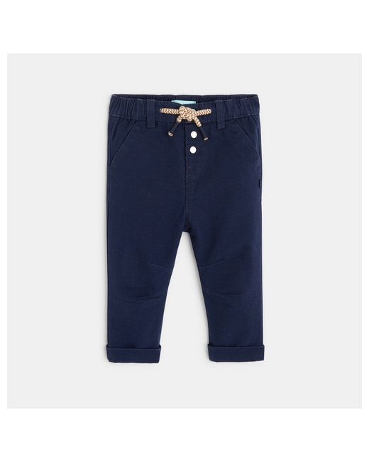 Pantalon regular coton fantaisie