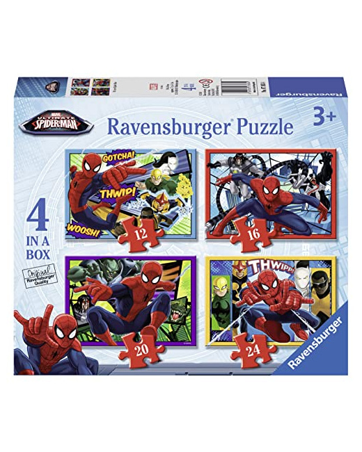 Puzzles - Spider-Man - 12, 16, 20 et 24 pièces