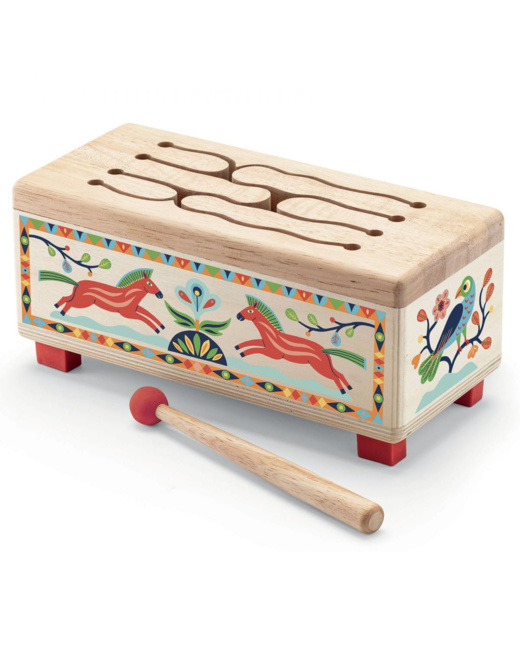 Tambour en bois Animambo
