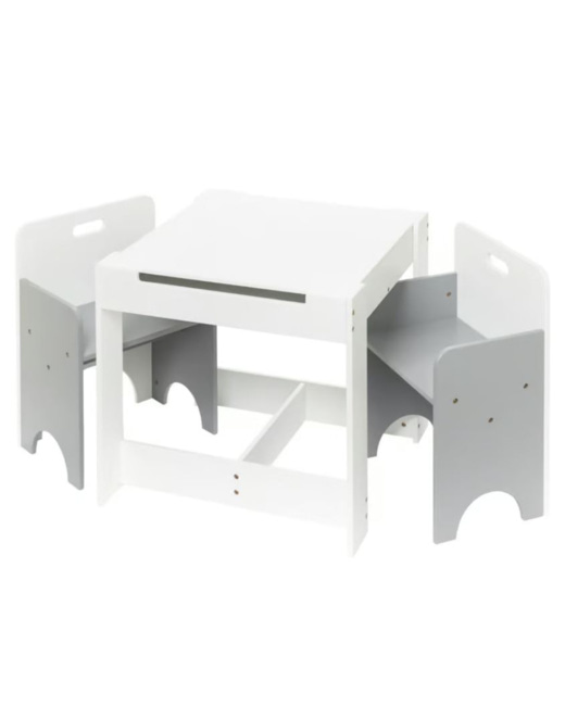 Table de jeux et ses deux chaises encastrables Izibul création