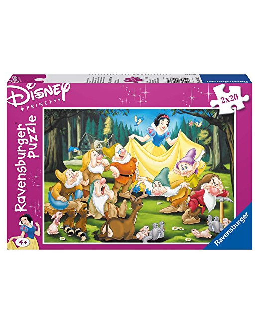 Puzzle - Blanche Neige chez les nains - 2x20 pièces