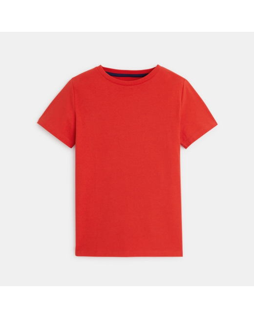 T-shirt basique manches courtes rouge garçon