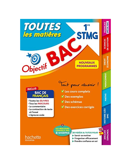 Objectif BAC 2024 - 1re STMG Toutes les matières