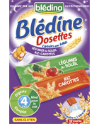 Blédine 12 Dosettes individuelles carottes/légumes