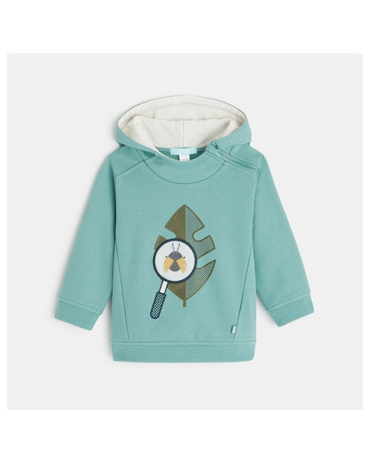 Sweat à capuche patch animé nature