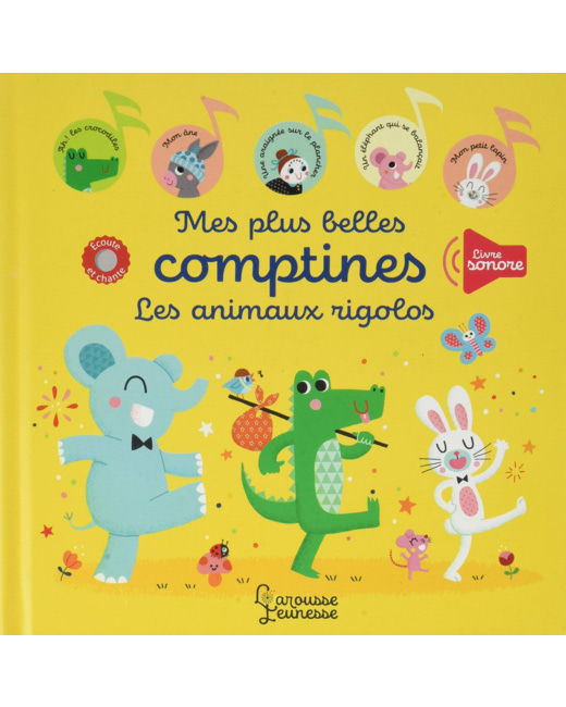 Livre Mes plus belles comptines les animaux rigolos