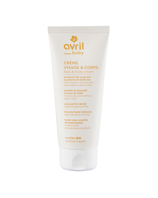 Creme au beurre de cacao et au beurre de karite bio Bebe Visage et Corps
