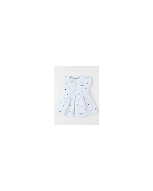 Robe imprimé fleuri en crêpe de coton