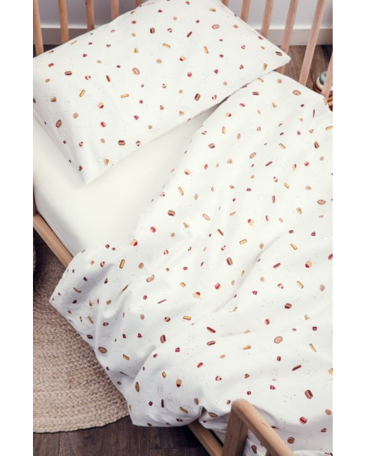 Housse de couette coton bio bébé Gourmandises