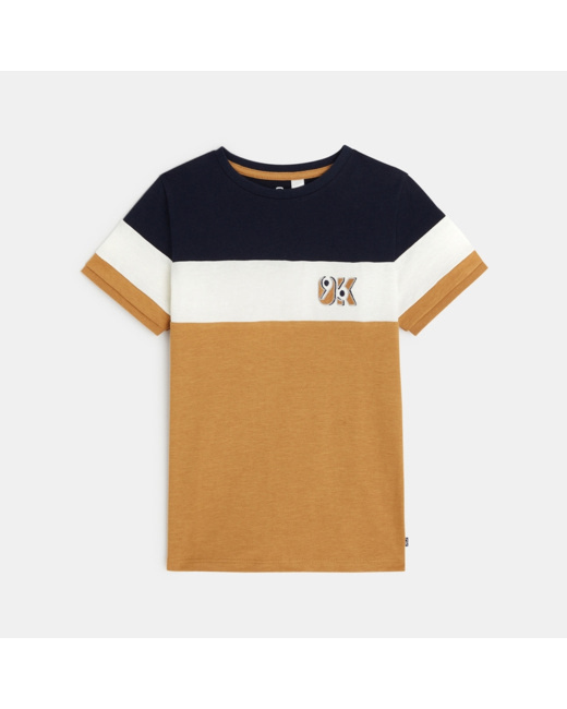 T-shirt manches courtes OK96 marron garçon